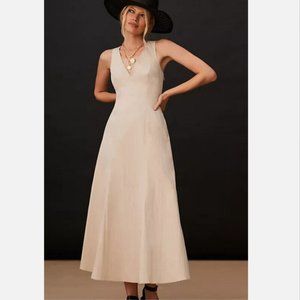 Anthropologie Sz 12 NWT Sleeveless V-Neck A-Line Dress